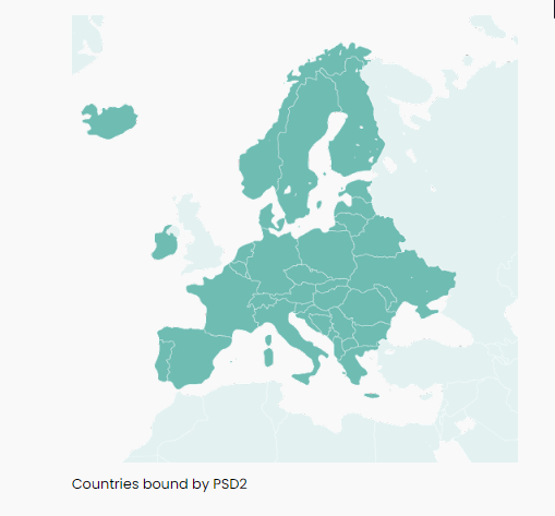 Countries Bound By PSD2