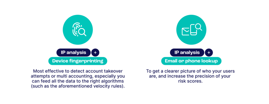 two ways to get IP fraud scores using SEON