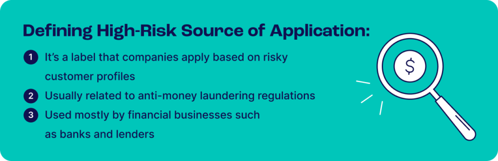 Defining High-Risk Source of Application